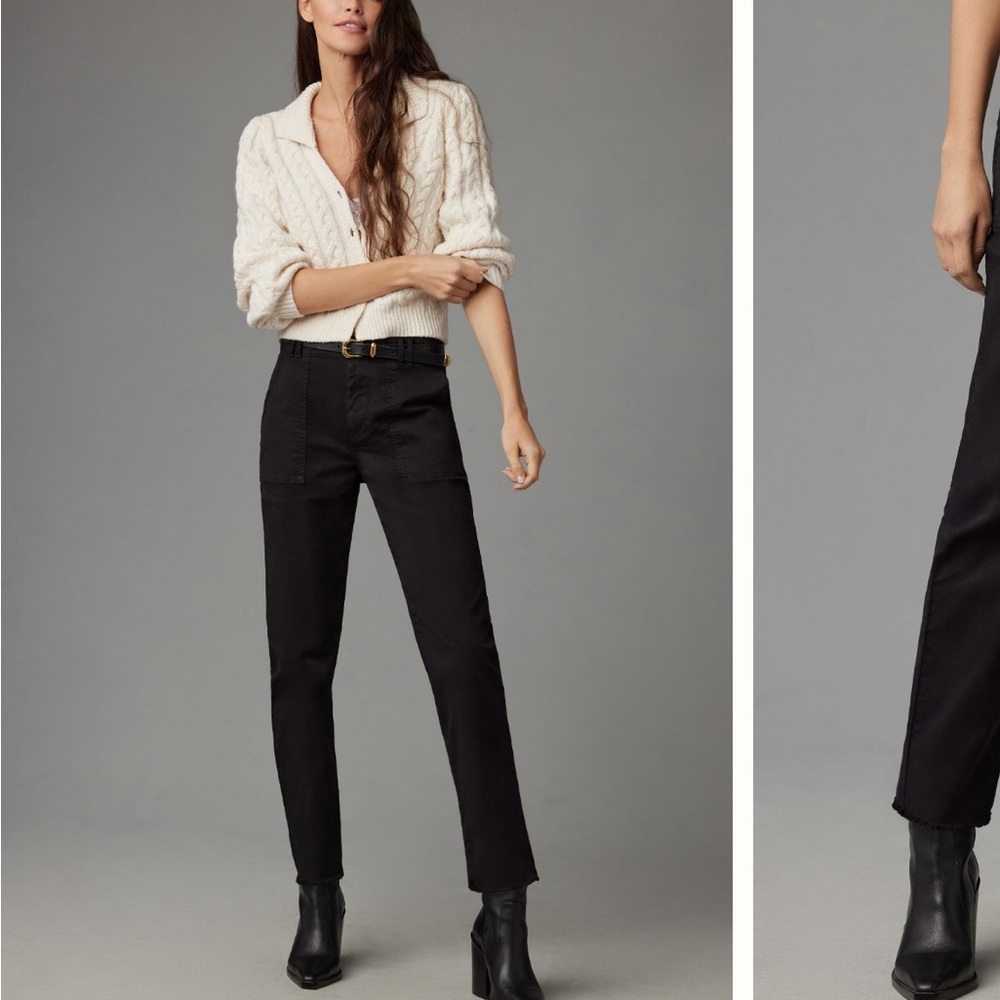 Black Anthropologie Pilcro Utility Slim Pants